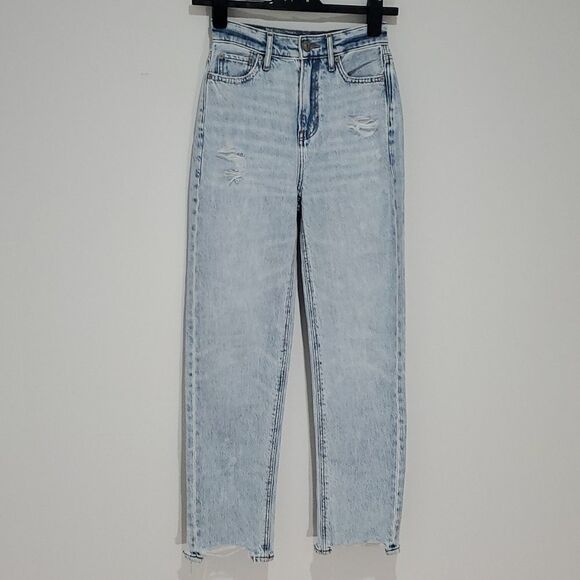 American Eagle comfort stretch 24x28 highest rise 90s boyfriend jeans - Picture 1 of 8